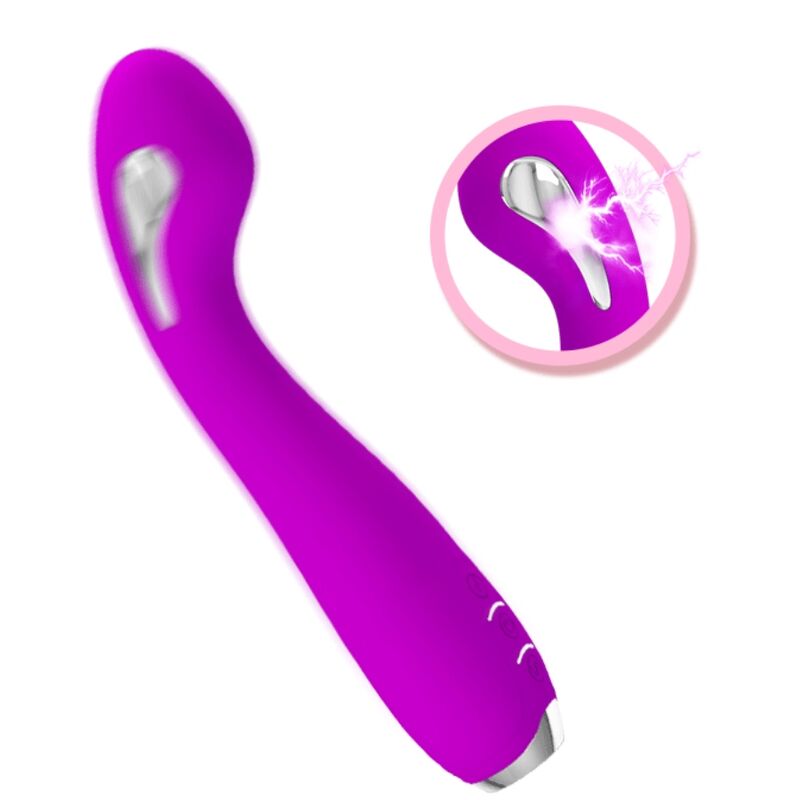 Hector Wiederaufladbarer Elektroschockvibrator - Wasserdicht Lila