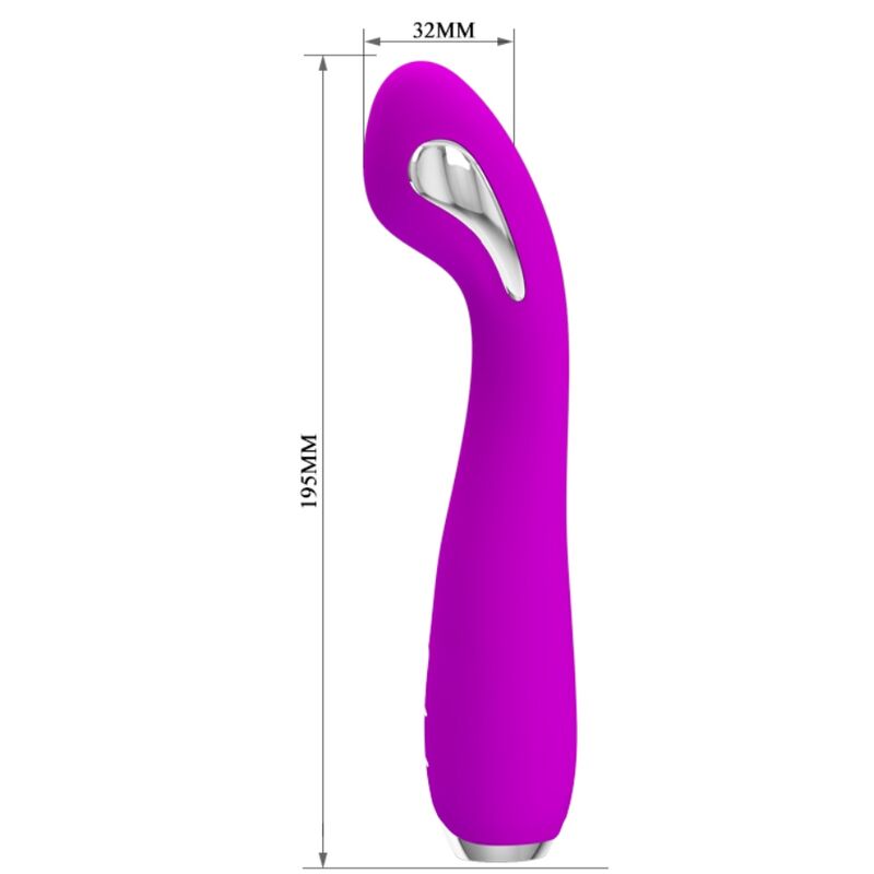 Hector Wiederaufladbarer Elektroschockvibrator - Wasserdicht Lila