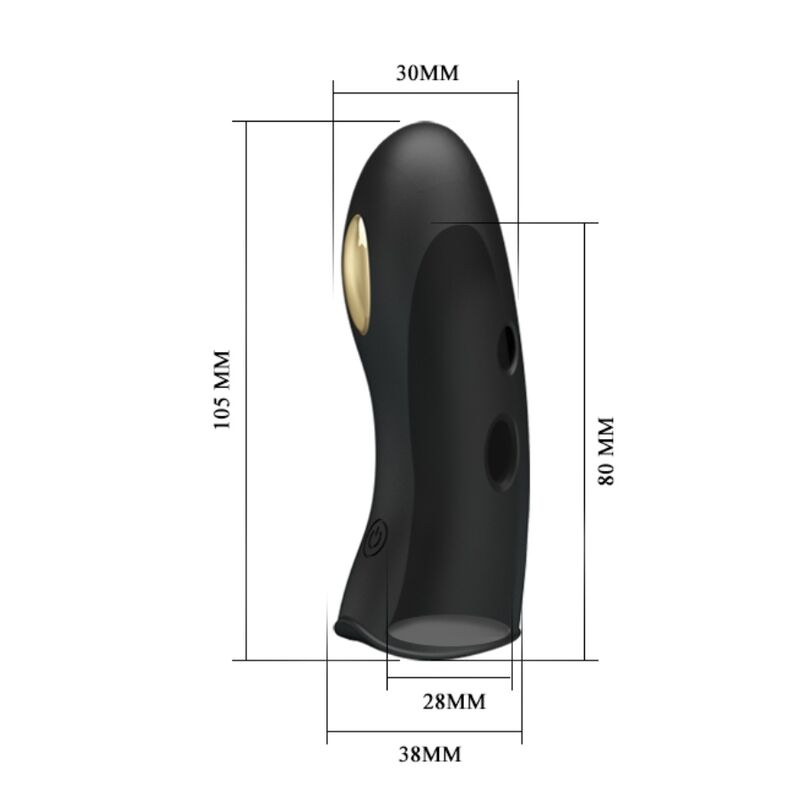 Marico schwarze Elektrostimulations-Fingerabdeckungen
