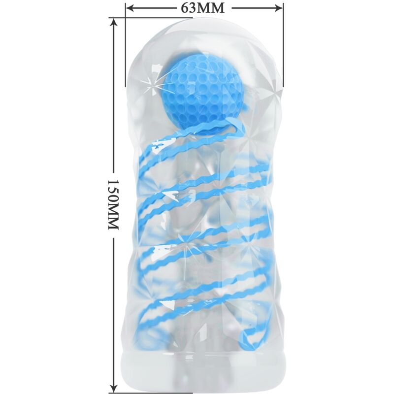 Kleiner blauer Spiralmasturbator