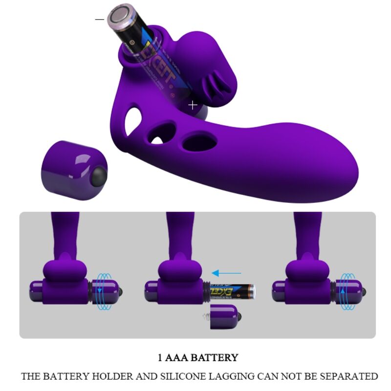 Orlando Lila Vibrator-Fingerabdeckung