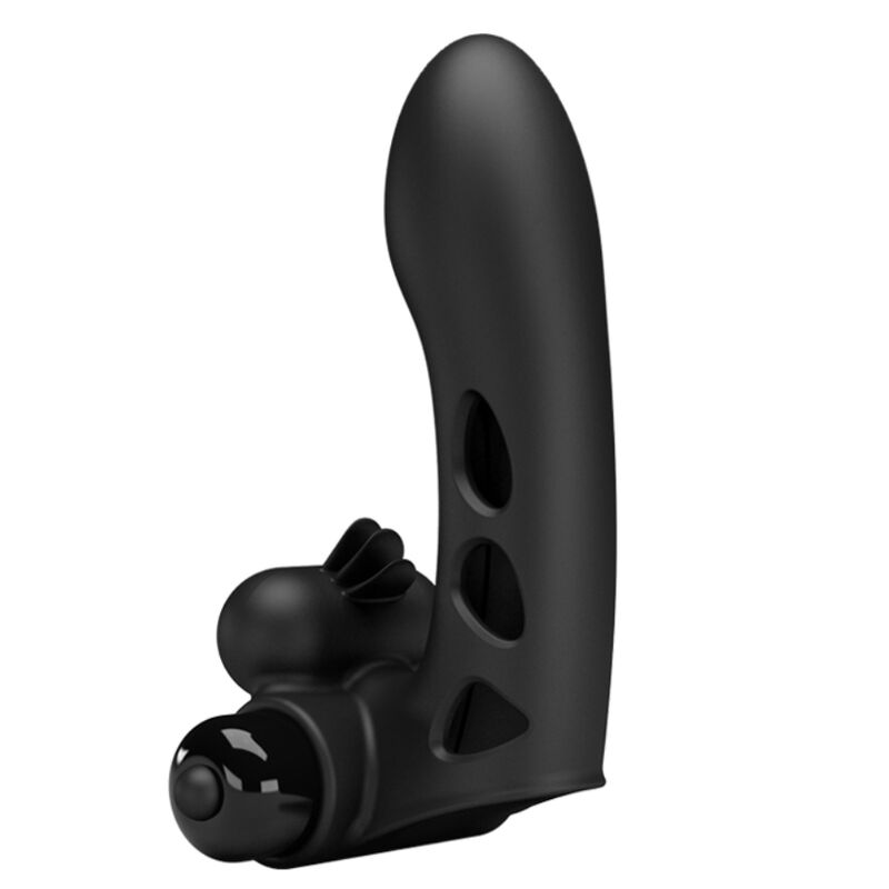 Orlando Schwarze Vibrator-Fingerabdeckung
