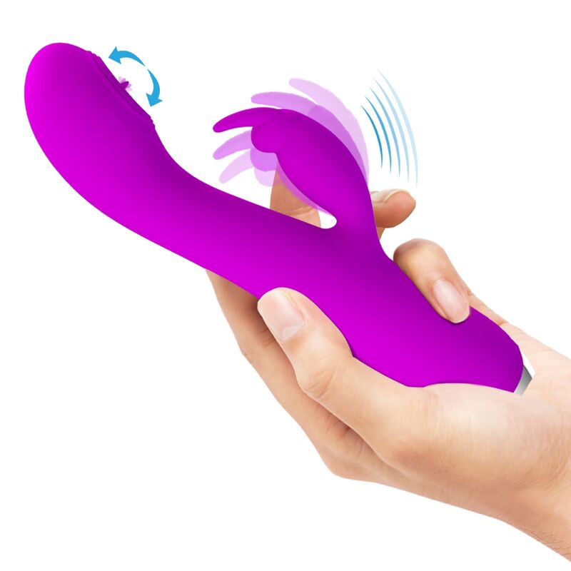 Rachel Wiederaufladbarer Vibrator mit Saugnapf Lila