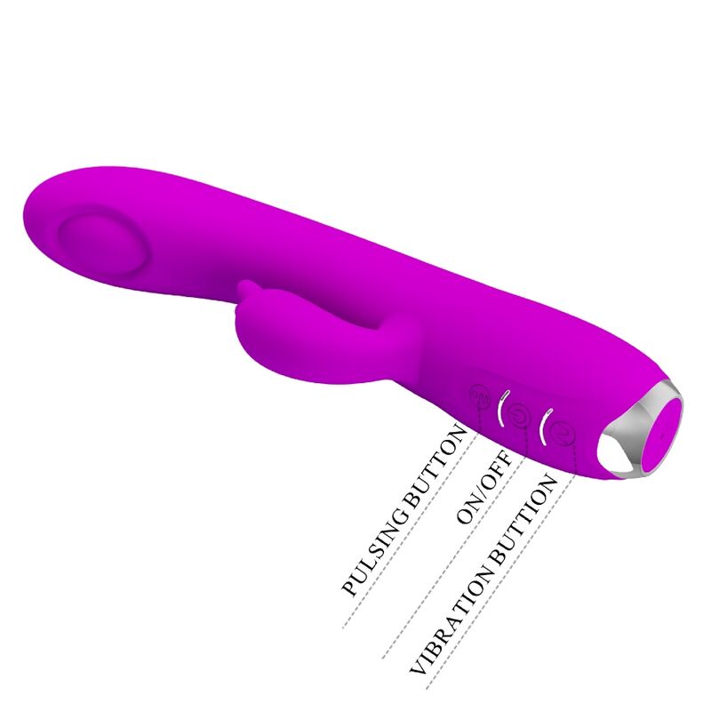 Lila wiederaufladbarer Saugvibrator Regina