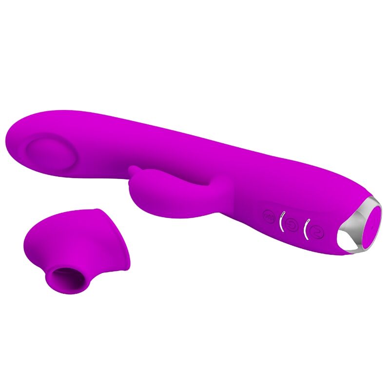 Lila wiederaufladbarer Saugvibrator Regina