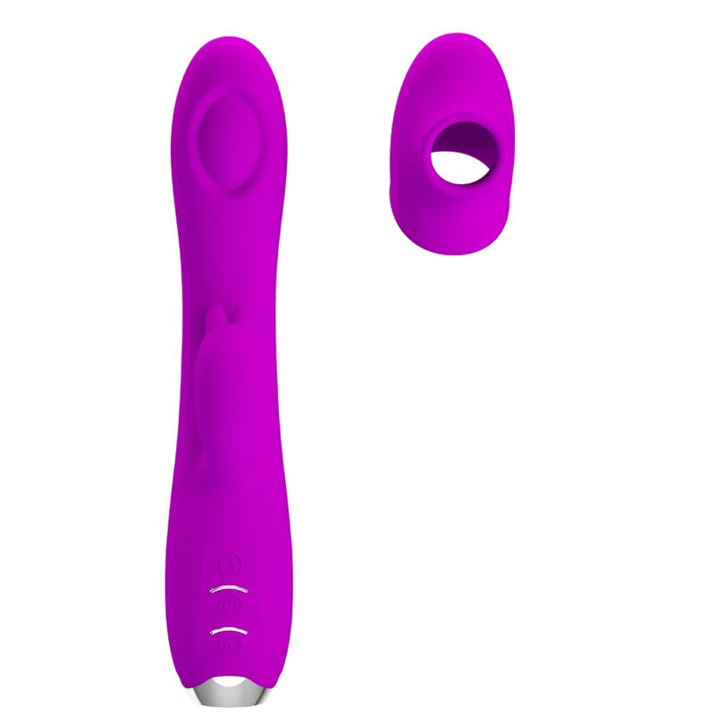Lila wiederaufladbarer Saugvibrator Regina