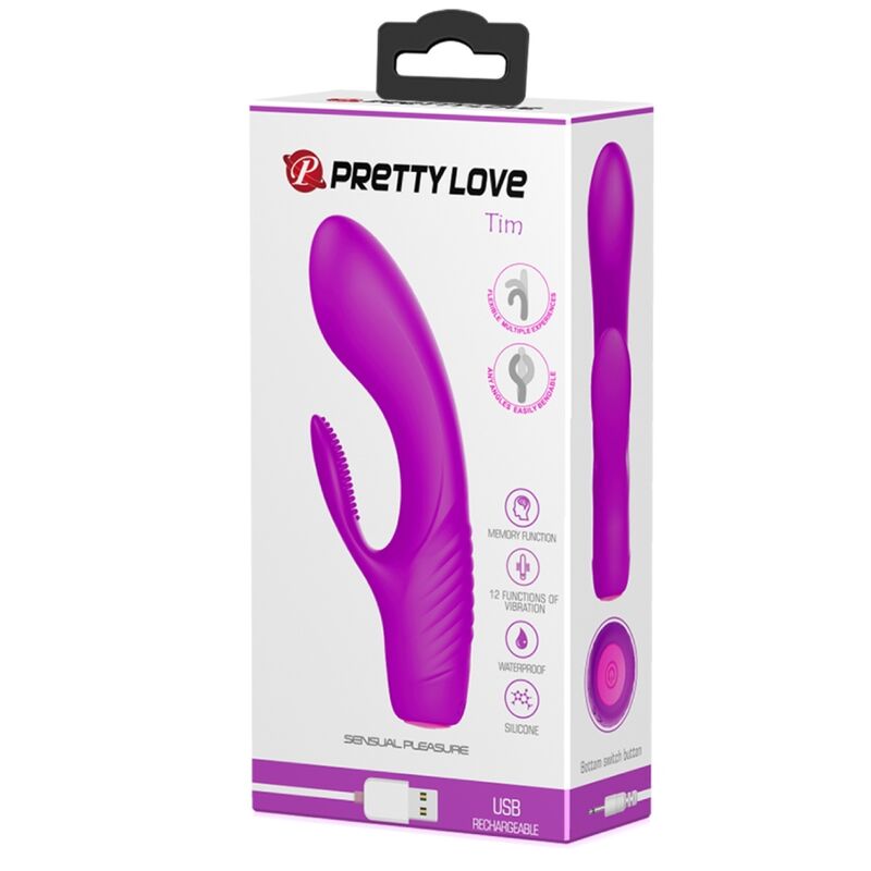 Tim Lila wiederaufladbarer Vibrator