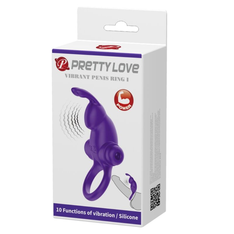 Lilafarbener Penisvibratorring i-Rabbit