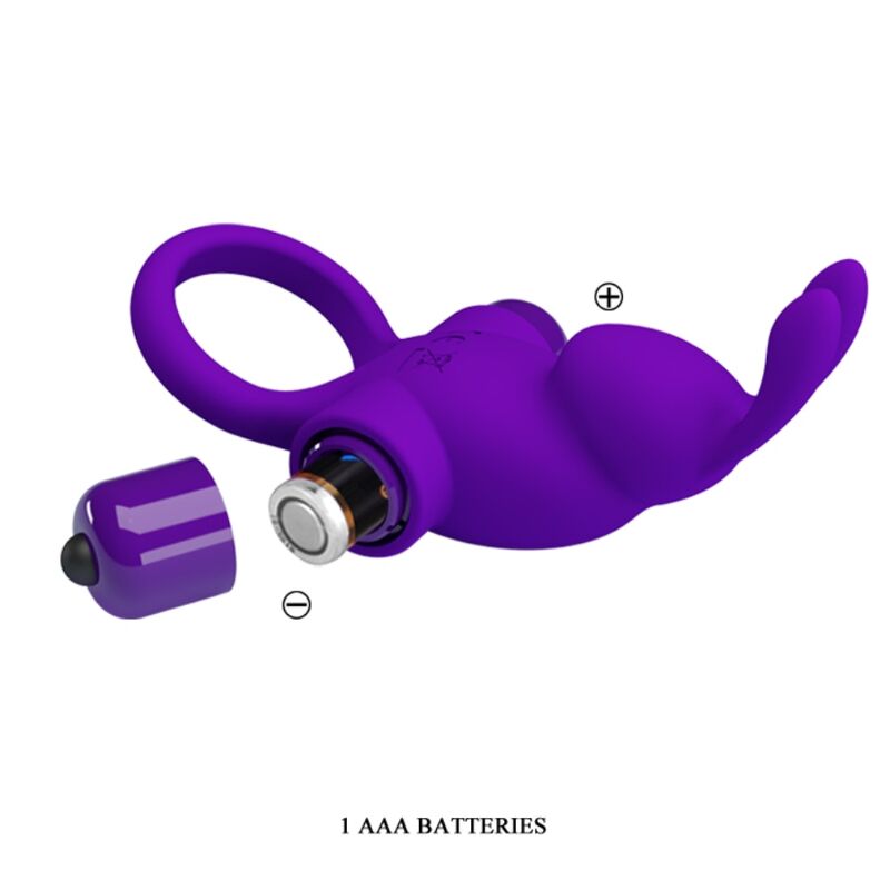 Lilafarbener Penisvibratorring i-Rabbit
