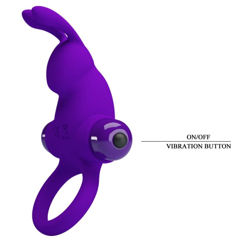 Lilafarbener Penisvibratorring i-Rabbit