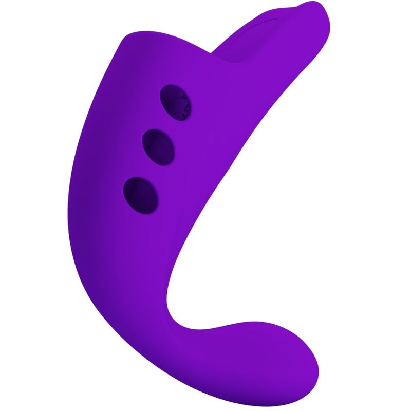 Lila Gorgon wiederaufladbarer Fingervibrator