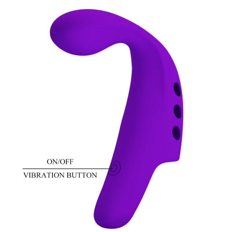 Lila Gorgon wiederaufladbarer Fingervibrator
