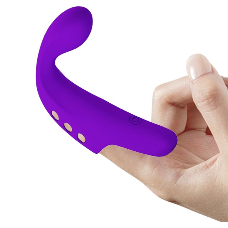 Lila Gorgon wiederaufladbarer Fingervibrator