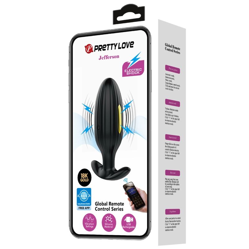 Jefferson Black App-gesteuerter Analplug