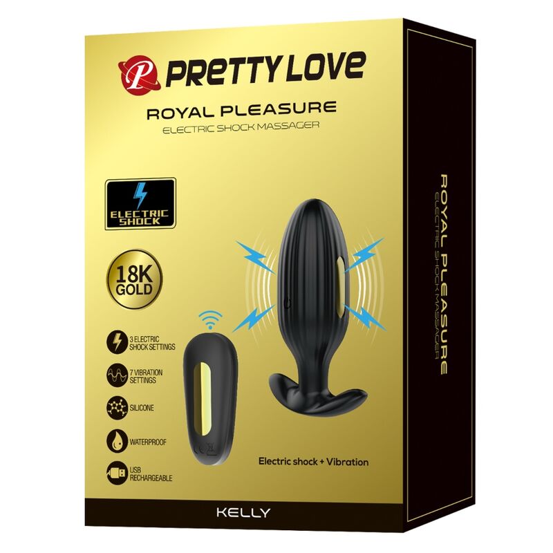 Kelly Plug wiederaufladbarer Analvibrator schwarz