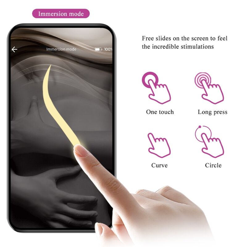 Vibrierendes Ei Nymphe App-gesteuert lila