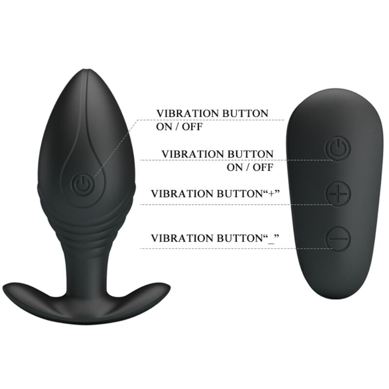 Regina Analplug wiederaufladbarer Vibrator schwarz
