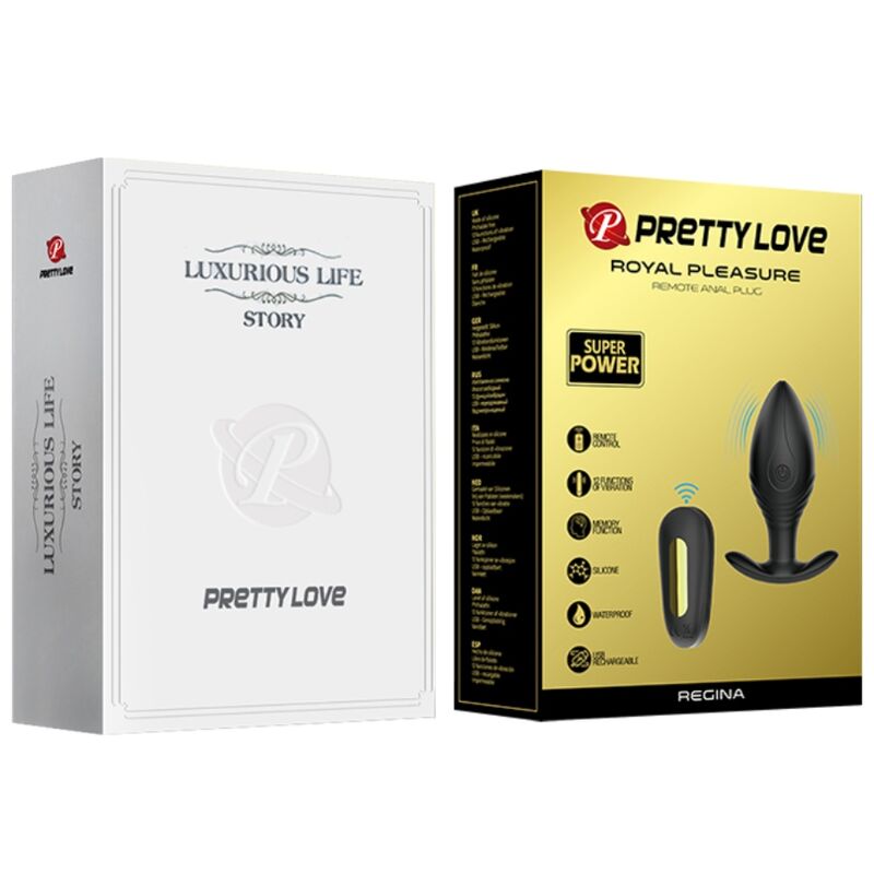 Regina Analplug wiederaufladbarer Vibrator schwarz