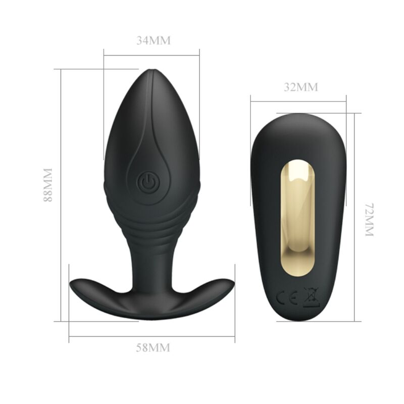 Regina Analplug wiederaufladbarer Vibrator schwarz