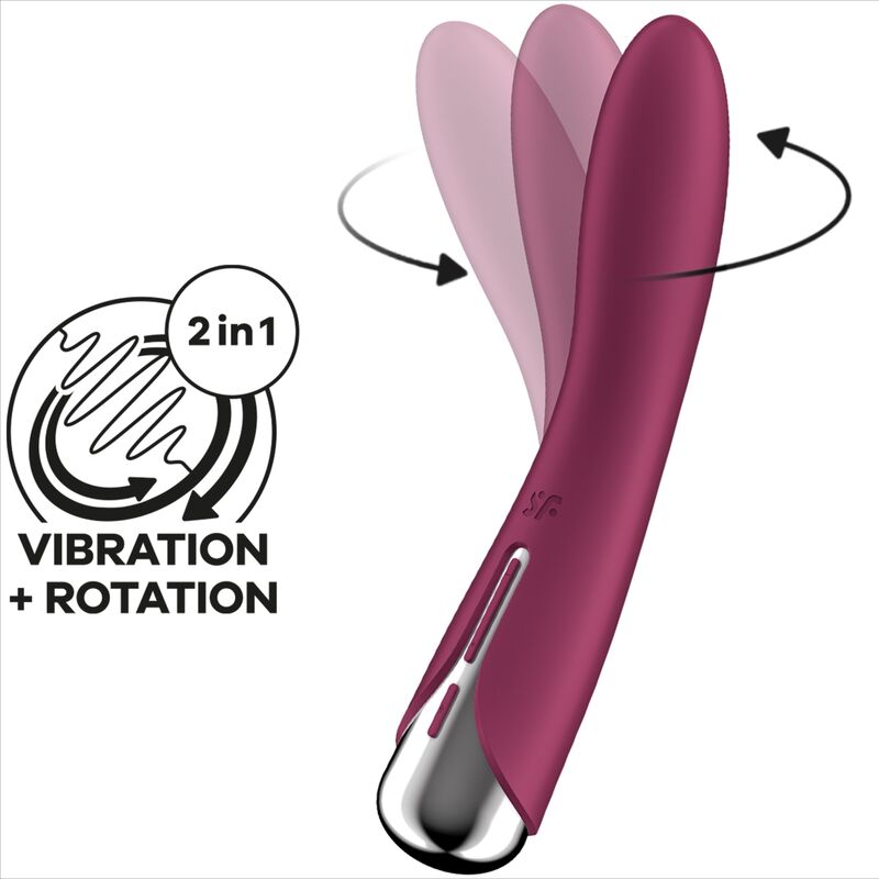 Spinning Vibe 1 roter G-Punkt-Rotator-Vibrator