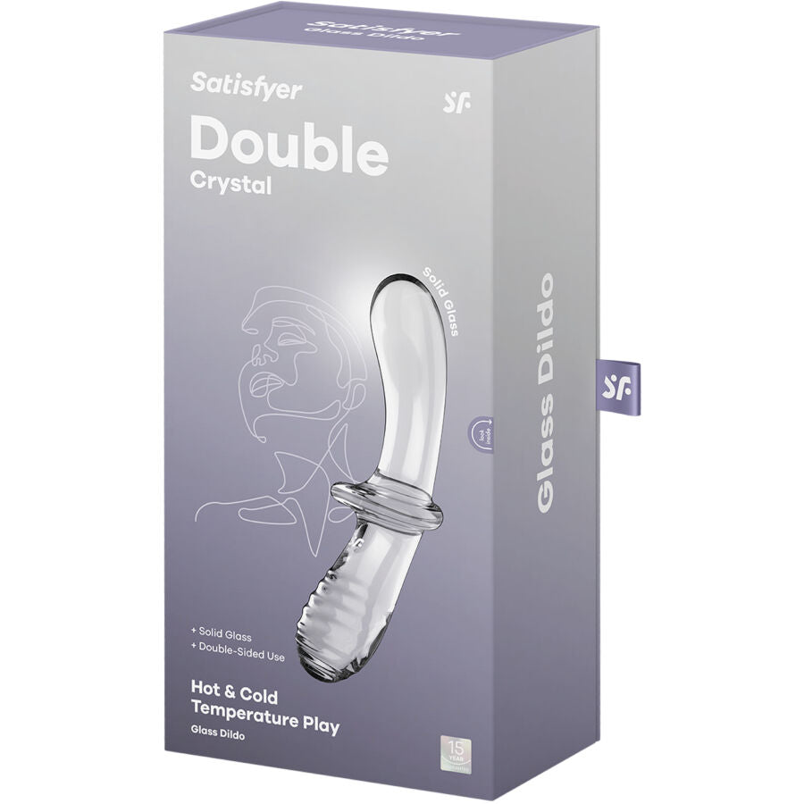 Transparenter Doppelkristalldildo