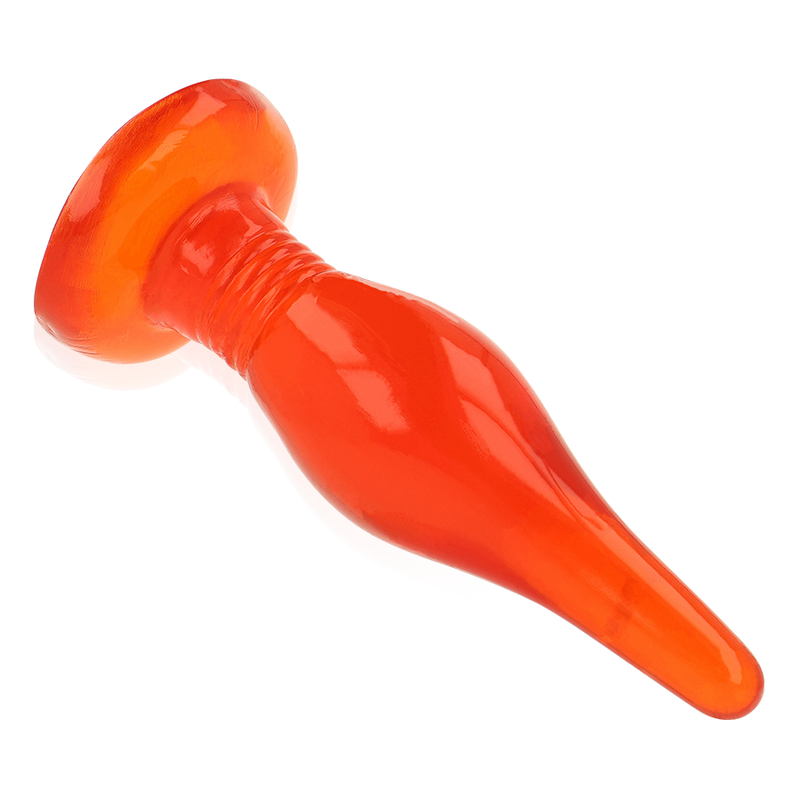 Roter Soft-Touch-Analplug 14,2 cm