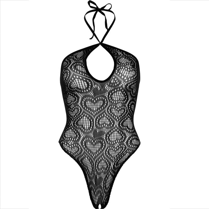 Schwarzer nahtloser Neckholder-Body