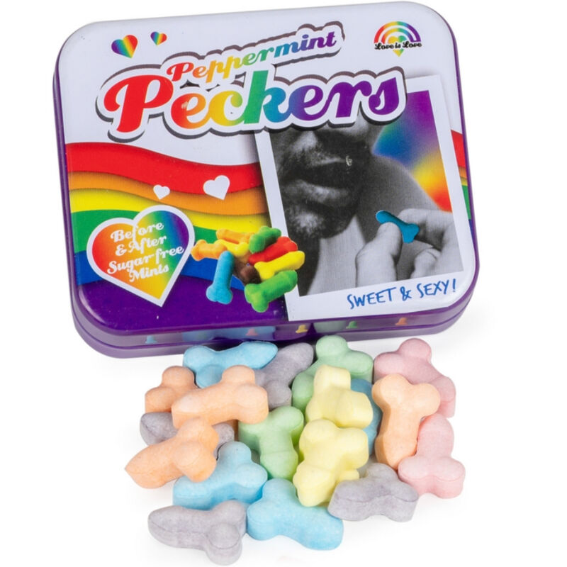 Regenbogen-Minz-Peckers-Bonbons