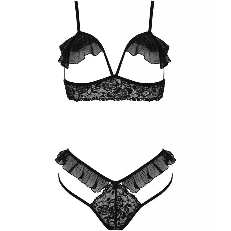 Dolly Set Back Teile schwarz s/m