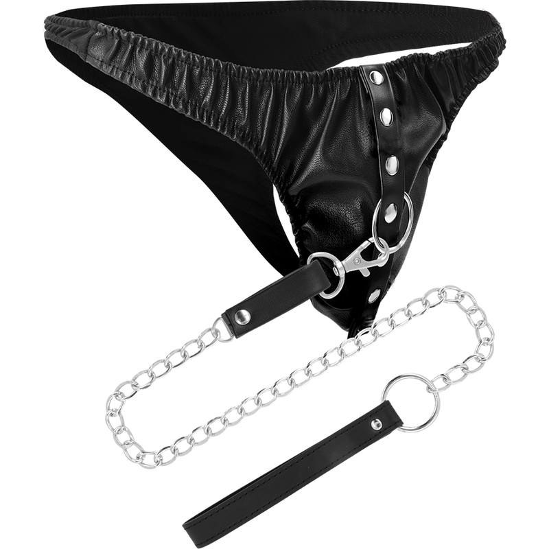Devoter String mit Metallkette