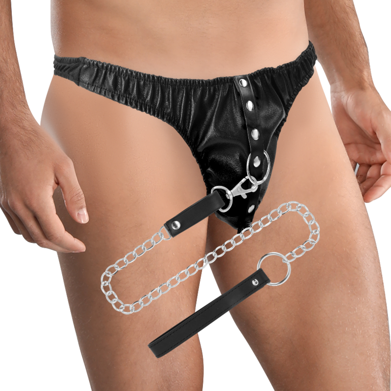 Devoter String mit Metallkette