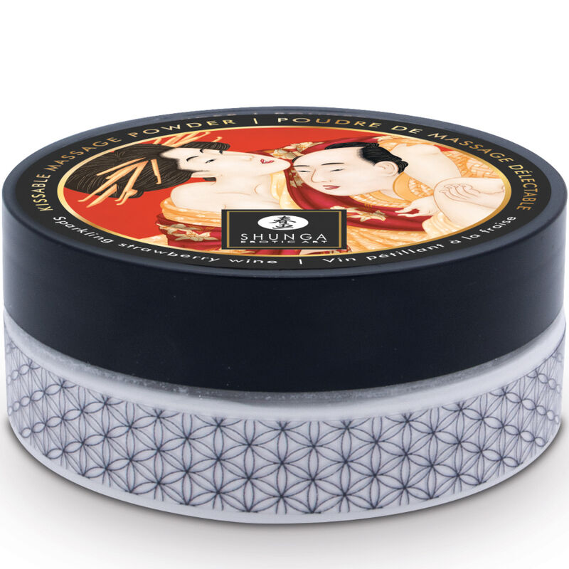 Erdbeer-Essbares Massagepulver-Set