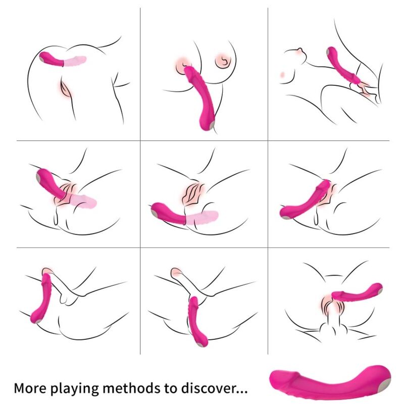 Lilafarbener G-Punkt-Vibratordildo aus Silikon