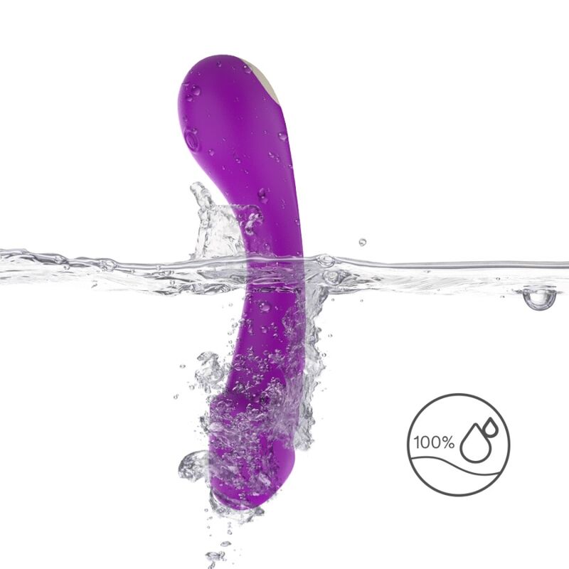 Lilafarbener G-Punkt-Vibratordildo aus Silikon