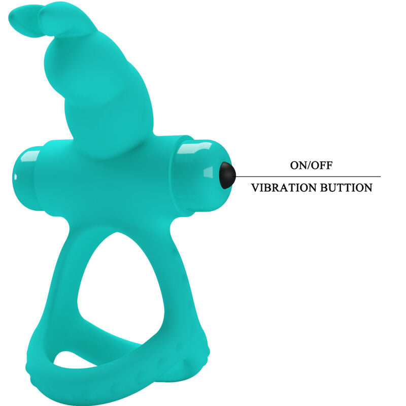 Figgy Grüner Kaninchen-Vibrationsring