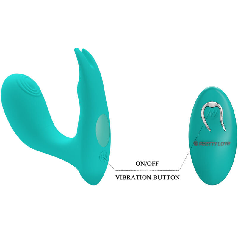 Idabelle blau Vibrations- und Pulsationsfernbedienung