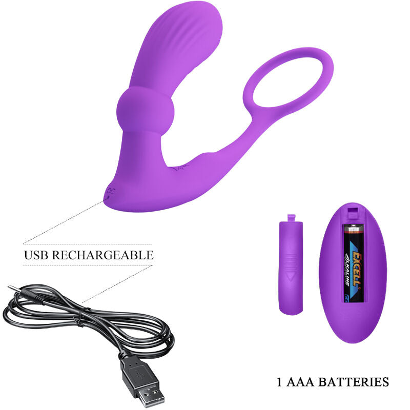 Warren-Ring und lila Analvibrator