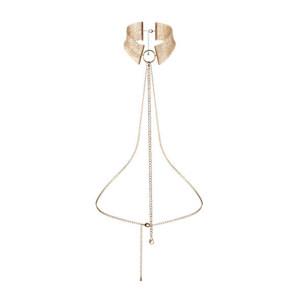 Metallic Desire Goldmetallische Halskette