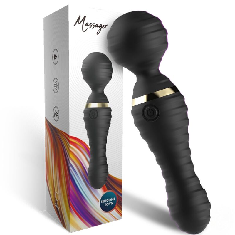 Freedo kleines schwarzes Massagegerät und Vibrator