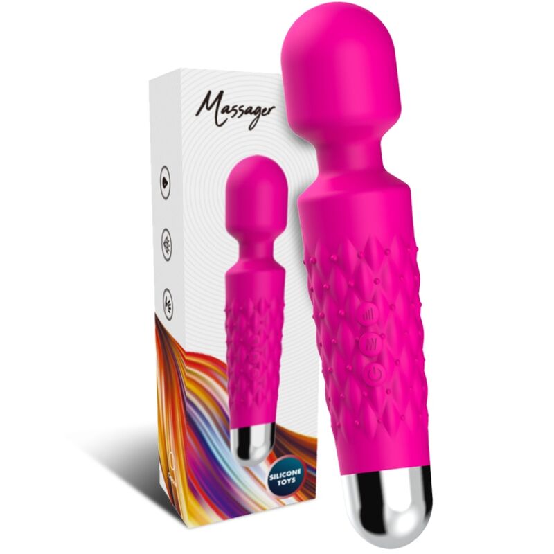 Postman Massagegerät &amp; Vibrator mit superflexiblem Kopf, fuchsia