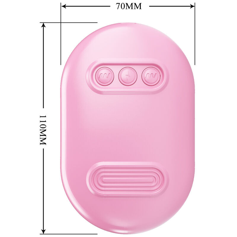 Überraschungsbox mit rosa Elektrostimulationsklemmen