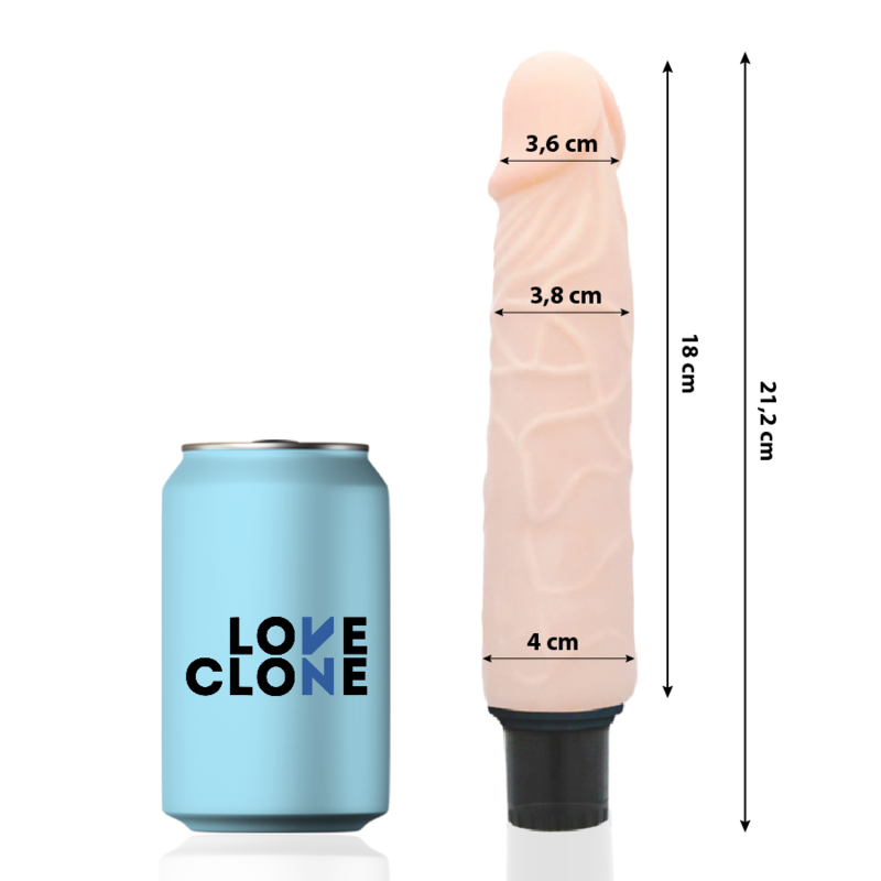 Finn selbstschmierender Vibrator 21,2 cm -o- 3,8 cm
