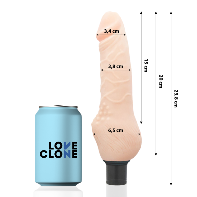Daven realistisch selbstschmierend 23,8 cm -o- 3,8 cm