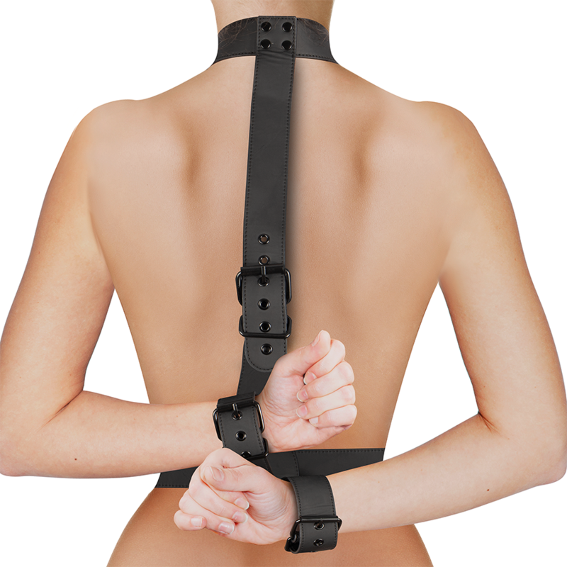 Körperfessel-Set mit Halsband und Handgelenken