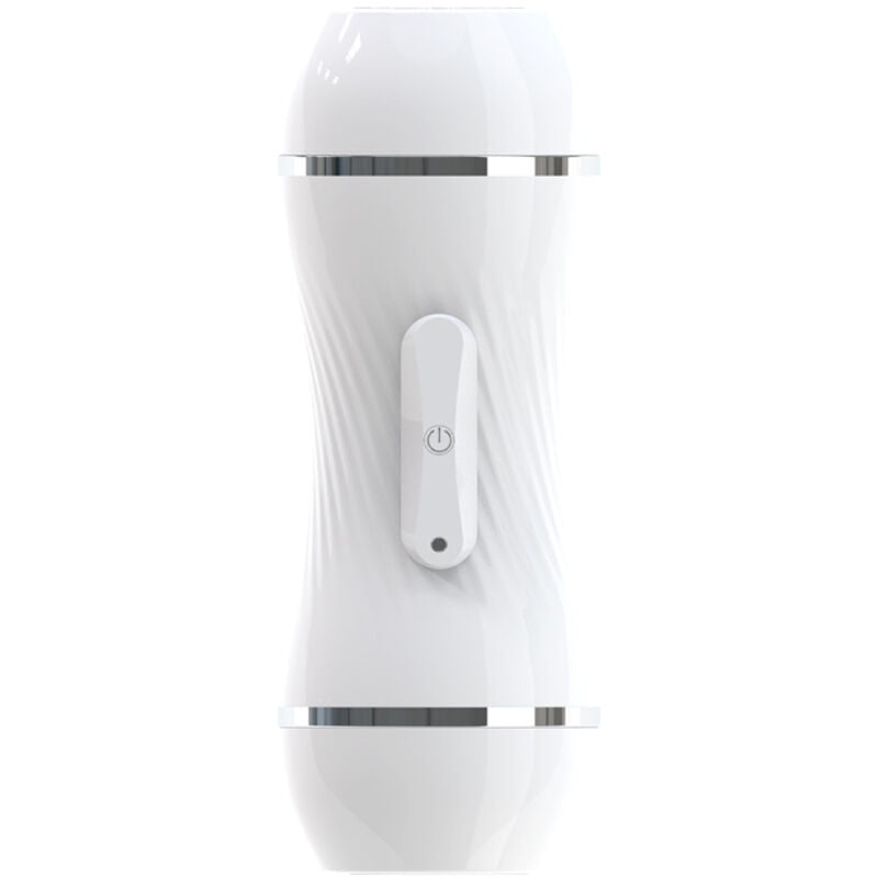 Weißer Doppelvibrator Vagina- und Mundmasturbator