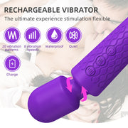 Lila Massagegerät und Vibrator