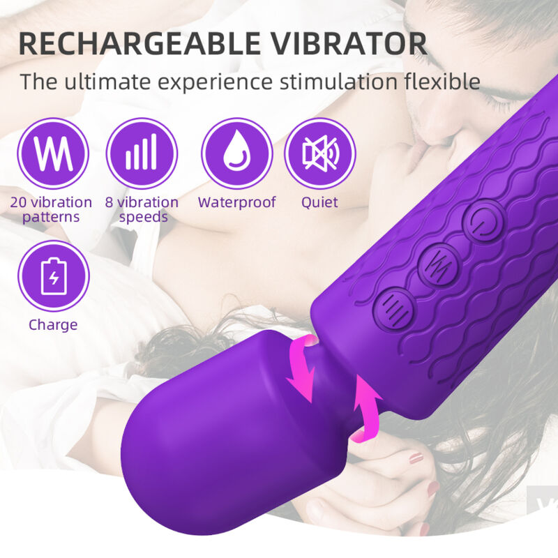 Lila Massagegerät und Vibrator