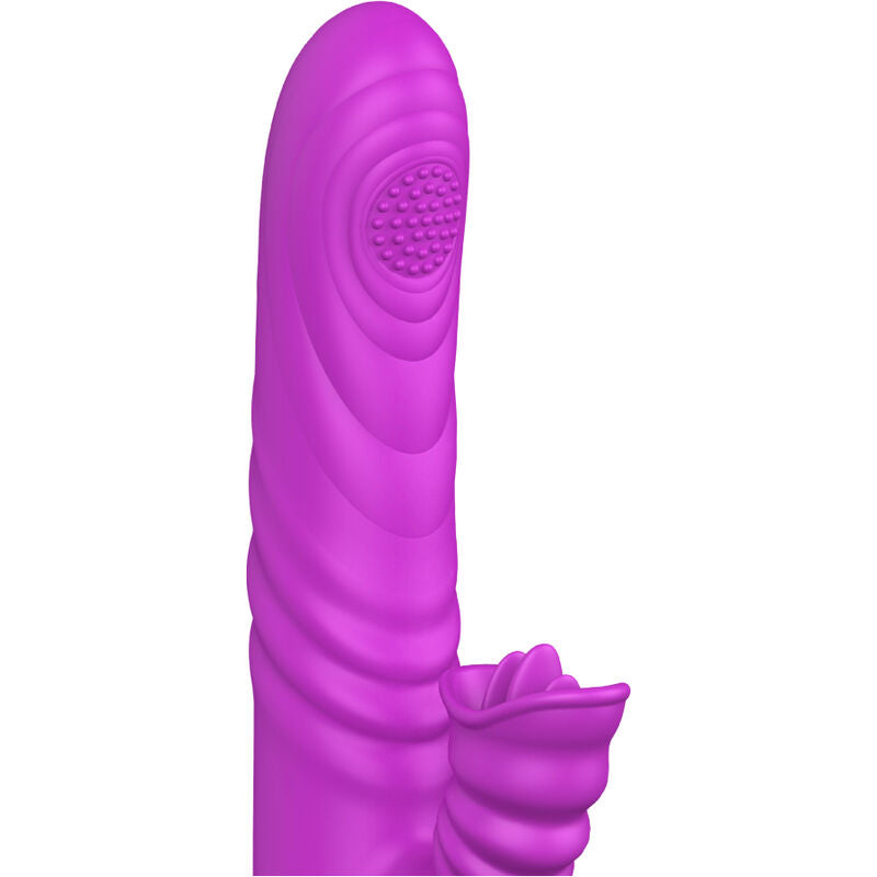Angelia Multifunktionsvibrator mit stimulierender Zunge, violetter Wärmeeffekt