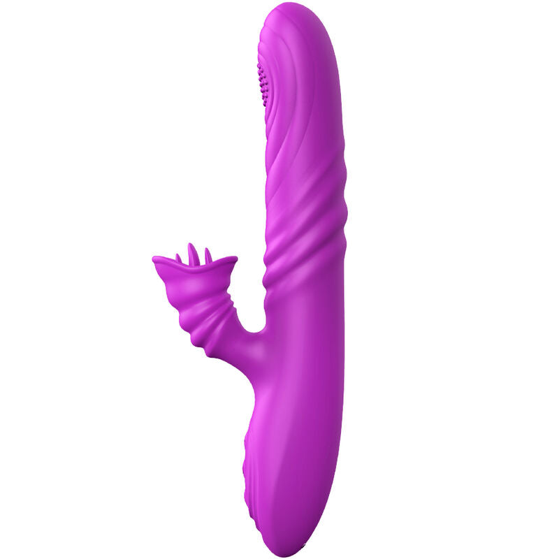 Angelia Multifunktionsvibrator mit stimulierender Zunge, violetter Wärmeeffekt