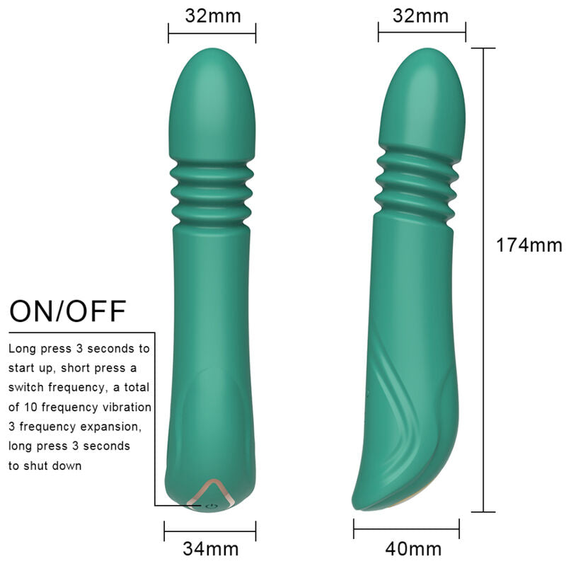 Grüner G-Punkt-Vibrator und Thruster